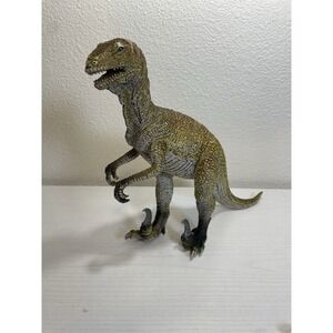 Vintage Large 10.5" X 17"‎ AAA Dromaeosaurus Dinosaur Figure Hard Plastic Heavy